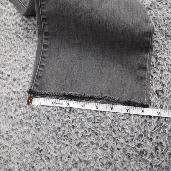 NYDJ Jeans Women 8 Gray Barbara Bootcut Denim Normcore Distressed Casual Stretch - Picture 9 of 10